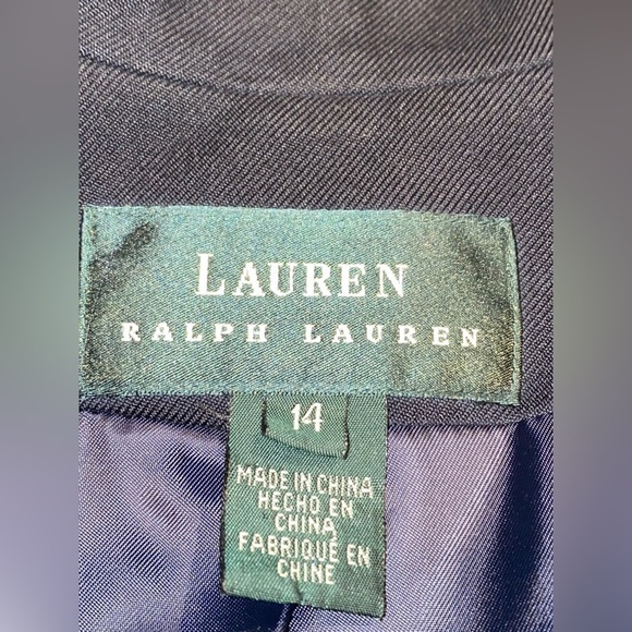 Lauren Ralph Lauren Women 14 Silk Blazer Quiet Luxury Old Money Business Work - Picture 3 of 7